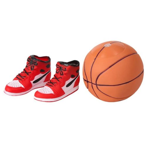Mini vinyl basketball shoe cake topper – birthday cupcake decoration party prop