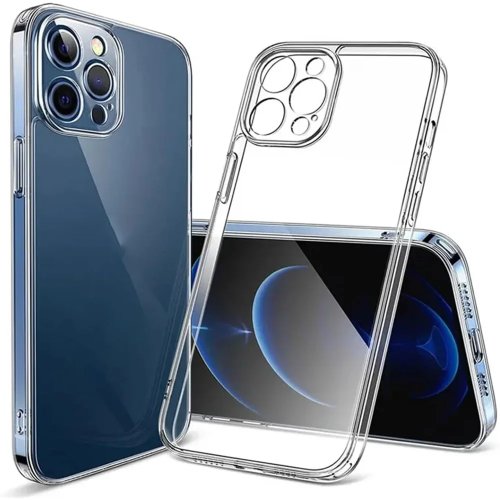 Capa TPU transparente ultra fina para iPhone (16/15/14/13/12/11) — compatível com Pro / Pro Max / Plus / Mini