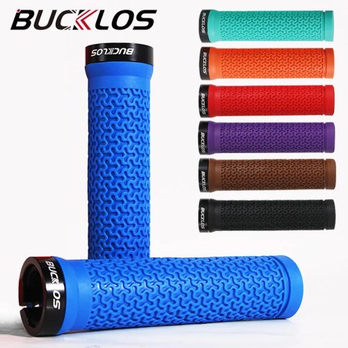 BUCKLOS Puños Lock-On para MTB — Caucho antideslizante para manubrio (Mountain/BMX)