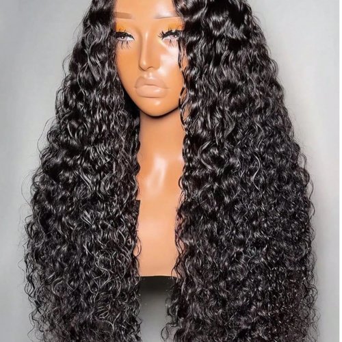 Peruca Lace Front HD 13x6/13x4 cabelo humano — onda natural solta / onda profunda, densidade 250%, renda transparente HD, 30/40 polegadas