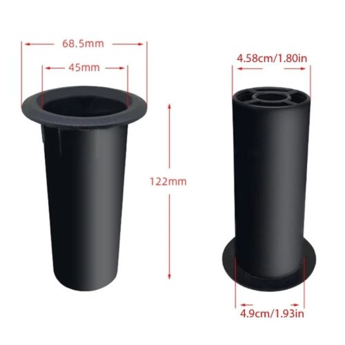 2er-Set ABS rundes Bassreflexrohr für Woofer – Lautsprecherrahmen-Zubehör