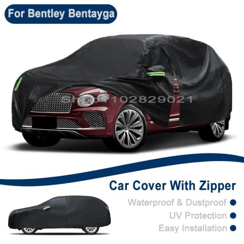 ผ้าคลุมรถแบบเต็มสำหรับ Bentley Bentayga (W12/V8/PHEV) – กันน้ำ กันฝุ่น กันแดด พร้อมซิปด้านข้าง
