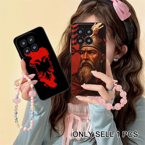 Etui z flagą Albanii do Xiaomi 17/15/14/13/12 oraz Mi 11T/Ultra/Lite/Pro/S/X 5G – miękki TPU, odporne na wstrząsy