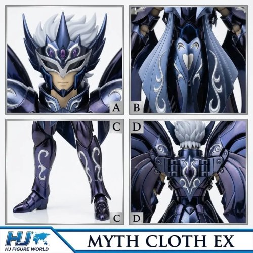Action figure Saint Seiya Myth Cloth EX Thanatos, armatura metallica diecast, da collezione, regalo