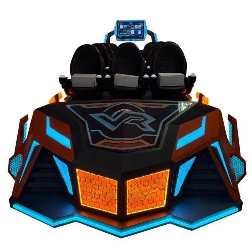VR Warship 2026 — Automat arcade AR/VR dla 9 osób, 5D roller coaster i 7D symulator lotu