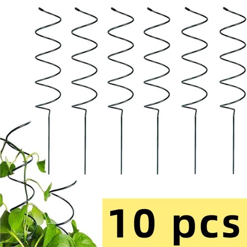 Estaca espiral de plástico para plantas — soporte para plantas trepadoras y macetas, estaca para tomate, apto para Phalaenopsis