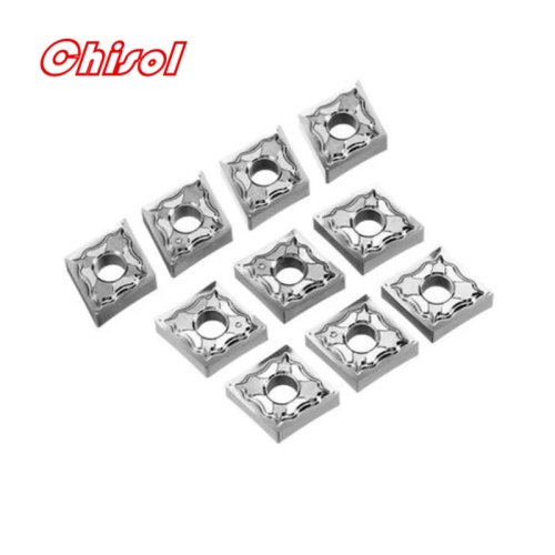 Plaquettes de tournage CNMG1204 pour aluminium (CNMG120402 / 120404 / 120408), carbure grade K30 H01