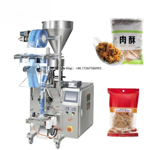 เครื่องบรรจุซองแบบตั้งขนาดเล็ก สำหรับฝอยหมู (pork floss)