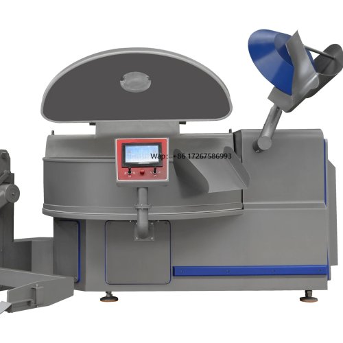 Linea automatica commerciale per produzione di salsicce — Macchina per lavorazione carne di pollo, taglierina per carne congelata e torcitore per salsicce