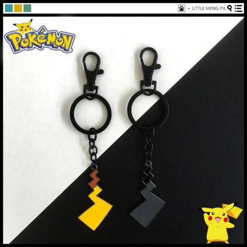 Set de 2 llaveros Pokémon Pikachu — Colgantes de cola adorables para mochila, accesorios anime, regalo para niños