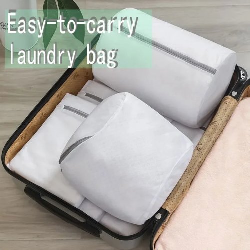 Filet de lavage zippé — Pochette réutilisable pour linge délicat, chaussettes, sous-vêtements et chaussures