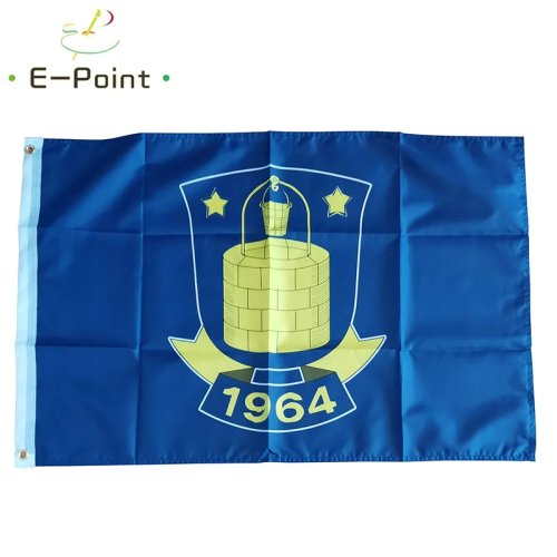 Brøndby IF Flagge 90×150 cm (3×5 ft) – Fan-Flagge/Banner, Haus- & Weihnachtsdeko, Geschenk