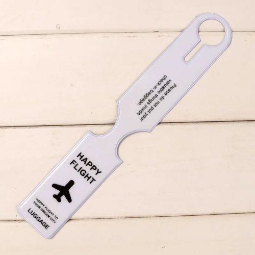 Etichetta per bagagli stile boarding pass – Color candy, targhetta nome e indirizzo, accessorio da viaggio