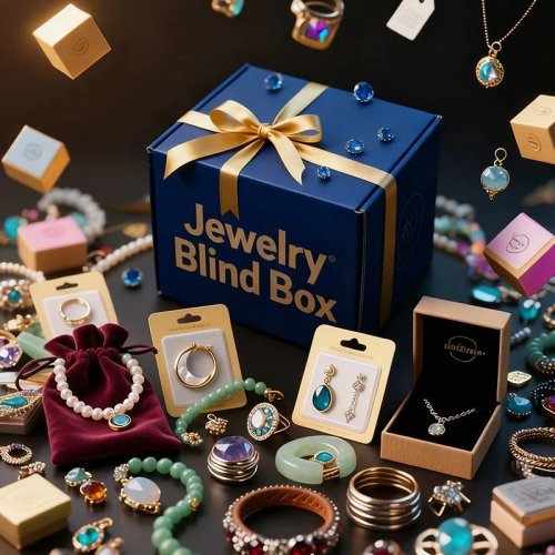 Set perhiasan vintage dalam stoples kejutan — Gaya Bohemia: cincin, anting & kalung, hadiah ulang tahun bergaya retro