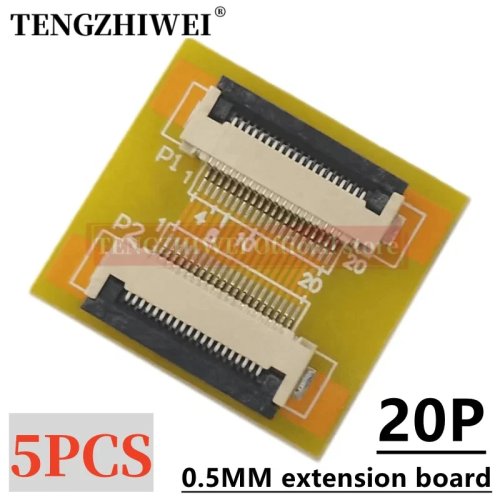 5 pzas placa adaptadora de extensión FFC/FPC 0.5 mm, 20 pines