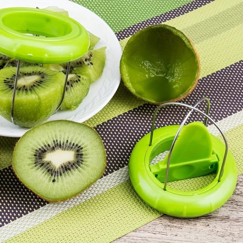Dụng cụ gọt và cắt kiwi bằng inox — gọt trái cây nhanh