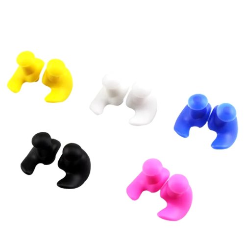 Tapones de silicona impermeables para natación, suaves y duraderos - 1 par