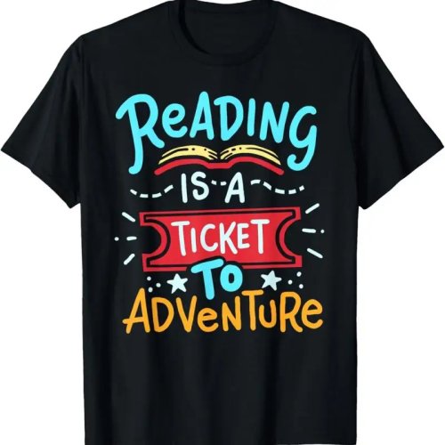 Camiseta 'Reading Adventure Library' para alumnos y profesores – Camiseta club de lectura