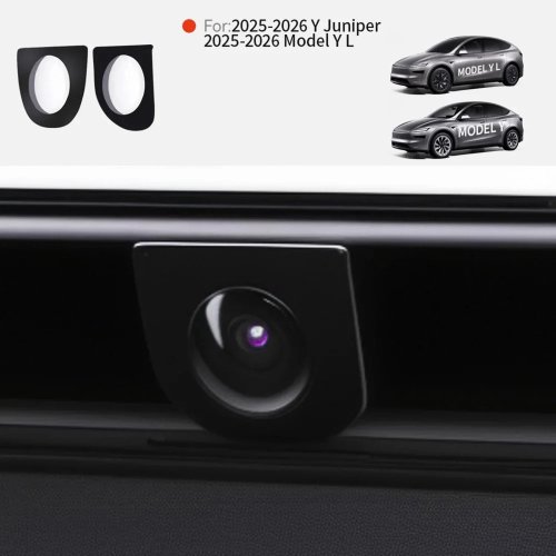 Protector de cámara frontal para Tesla Model Y (2025 Juniper) — cubierta anti-colisión