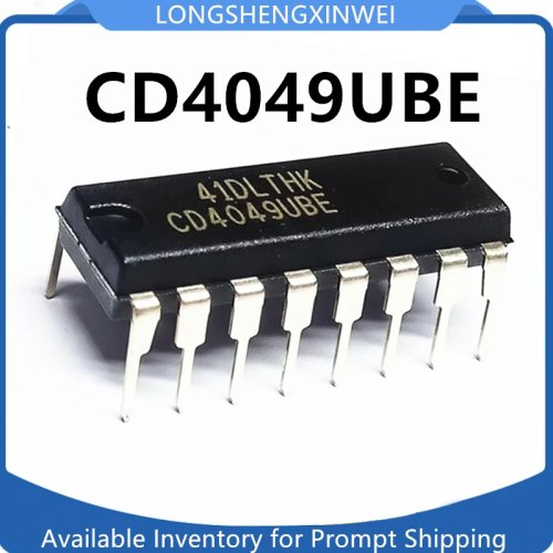 1개 CD4049UBE (CD4049) CMOS 6채널 인버터 IC, DIP-16, 신품 정품