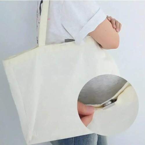 Metal seamless magnetic bag buckle – DIY no-nail snap button, 1 or 5 pairs