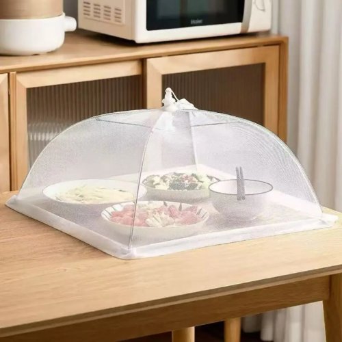 Opvouwbare voedselkap van gaas, wasbaar, insecten- en vliegbescherming voor borden en tafel