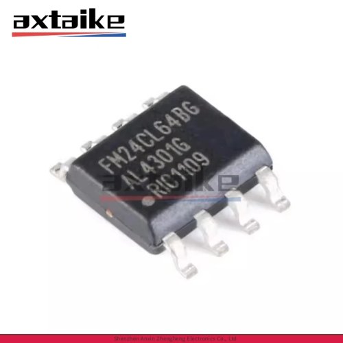 5 قطع شريحة FM24CL64B (SOP-8) شريحة ذاكرة FRAM فرّوإلكتريكية 64Kbit بواجهة I2C 3.0–3.6V SMD
