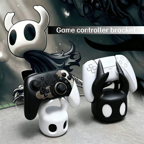 حامل Hollow Knight لوحدة التحكم وسماعات الرأس — قاعدة مكتبية عالمية لـ PS5/Switch، قطعة ديكور لعشّاق الألعاب