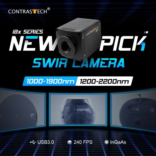 Cámara SWIR InGaAs 640×512 con obturador global, USB 3.0 de alta velocidad (1000–2200 nm) para inspección de materiales e imagen científica