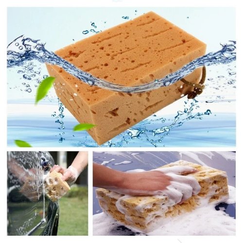 Esponja de lavado honeycomb grande para coche – esponja de detallado y limpieza, quita polvo para coche y moto