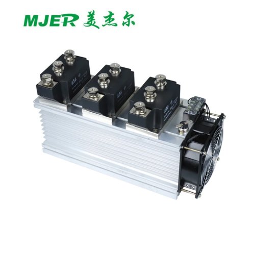 MTC500A 1600V 사이리스터(SCR) 모듈, 방열판 및 팬 포함