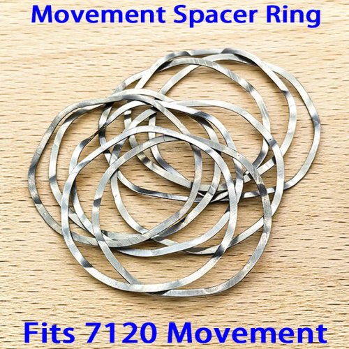 7120ムーブメント用スペーサーリング（ムーブメント固定リング） 時計修理パーツ 1/2/5個、7120ムーブ対応（メンズ）