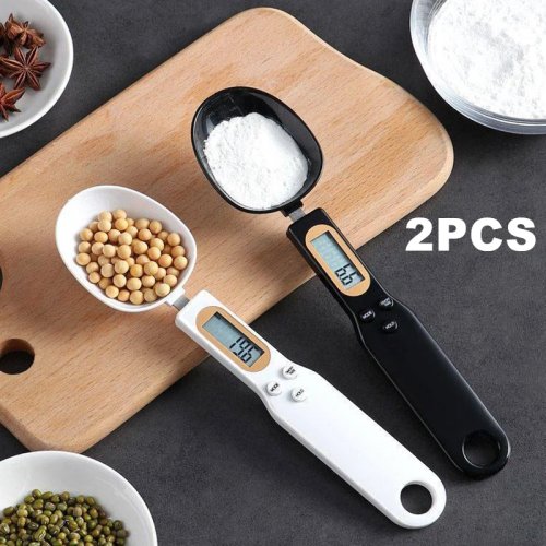 Bilancia a cucchiaio digitale mini 0,1–500 g LCD — Misurazione precisa per caffè, farina e polveri