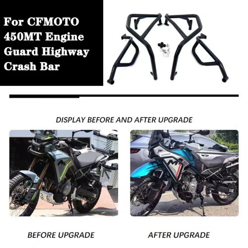 Barras de protección para CFMOTO 450MT 2024 — defensa protectora de motor y cuadro
