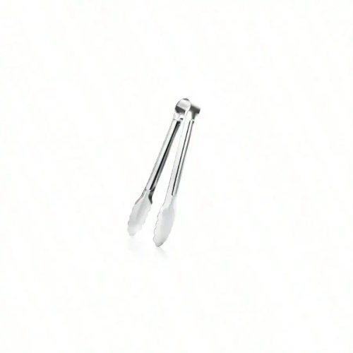Compact stainless steel serving tongs — mini sugar & appetizer tongs for serving food