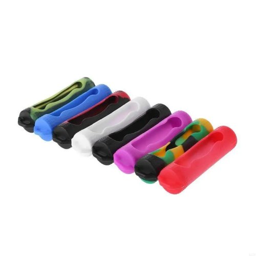 Silicone protective sleeve for 18650 battery — shockproof, anti-slip, portable 1-slot storage case