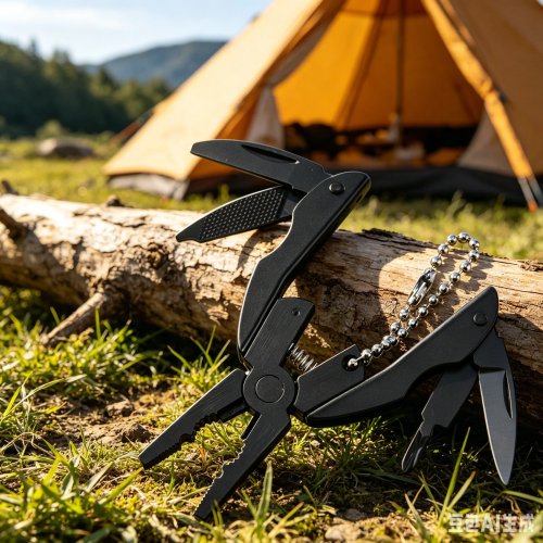 Llavero Multiherramienta de Acero Inoxidable – Alicates plegables y destornilladores, EDC portátil para camping y supervivencia, regalo