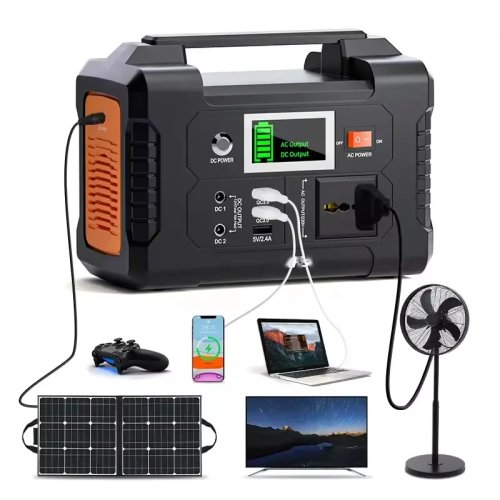 Estación de energía portátil 300W/1500W/2400W – Batería LiFePO4, generador solar móvil para hogar y exterior