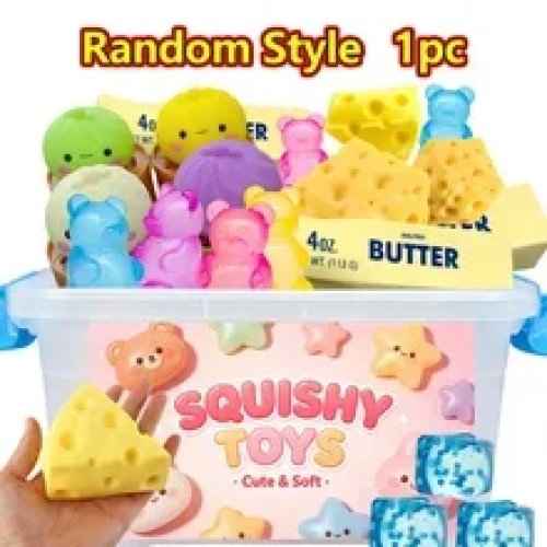 Squishy Mochi «Лапка кота» Kawaii — Мистери-бокс, мягкая антистресс игрушка для сжатия