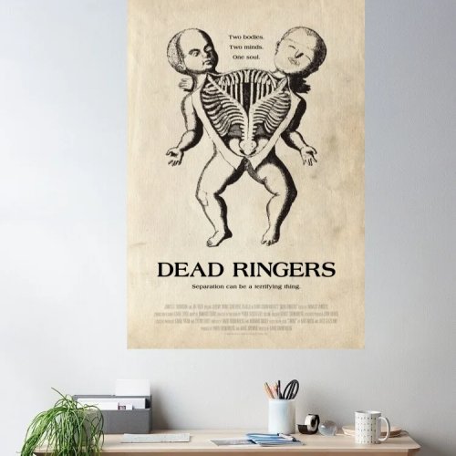 Canvasposter 'Dead Ringers' — muurdecoratie / canvas wandposter voor thuis