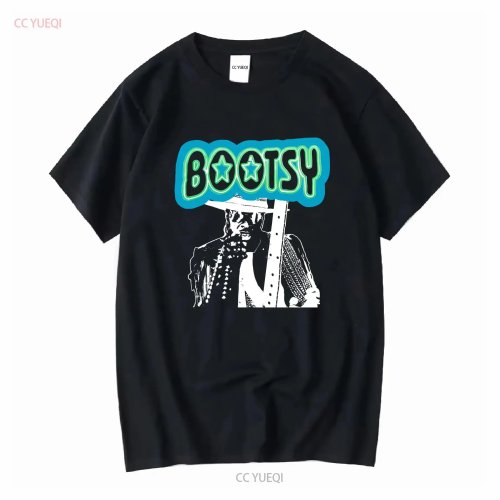 Áo thun vintage Bootsy Collins (Funk) 80s/90s đen size XL – họa tiết tour/LP, hiệu ứng wash, thoáng mát và thoải mái