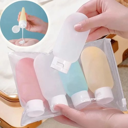 4個セット 60ml 詰め替えソフトボトル（旅行用）シャンプー・ローション用