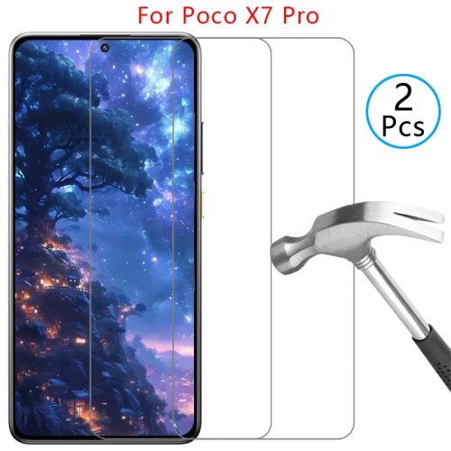 Casing belakang kaca tempered untuk Xiaomi POCO X7 Pro 5G - pelindung belakang