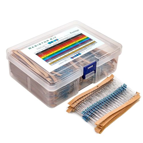 300/600 Stück Metallfilm-Widerstandsset 1% (1/4W) – 30 Werte 10Ω–1MΩ