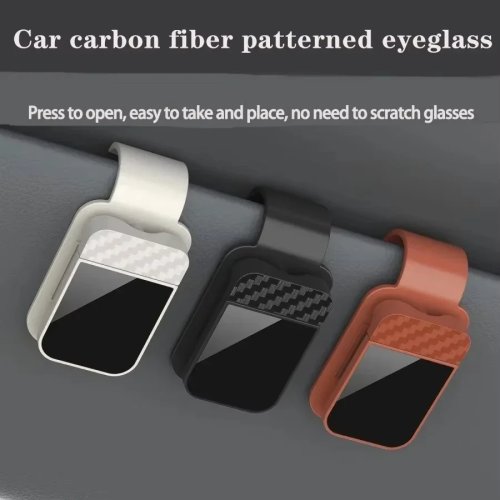 Car Sun Visor Sunglasses Clip Holder — Stable Eyeglass Hanger & Card/Ticket Organizer, Interior Storage
