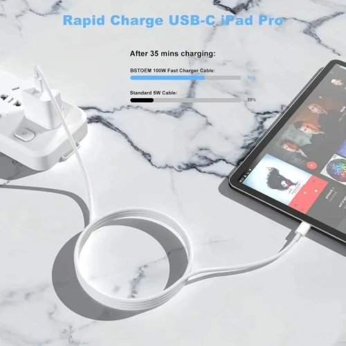 Pack de 4 cables USB-C a USB-C 100W carga rápida y sincronización de datos de alta velocidad — compatible con iPhone 15/16/17, Samsung, Xiaomi, Huawei