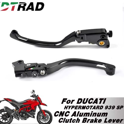 CNC Folding Adjustable Brake & Clutch Levers for Ducati Supersport 939/S (2017–2020) & Hypermotard 939 SP (2016–2018)