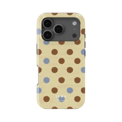 Coque arrière à pois InstaCase, double couche, compatible iPhone 8/X/XS/XR/11/12/13/14/15/16/17 (incl. Pro/Max/Plus)