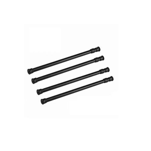 Pack 4 varões tensores ajustáveis 30–50 cm (11,8–20 in) aço — Para cortina, chuveiro e roupeiro