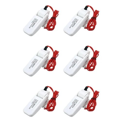 빌지 펌프용 플로트 스위치 6개 세트 12V/24V/32V 자동(온/오프) 보트·요트·캠핑카용